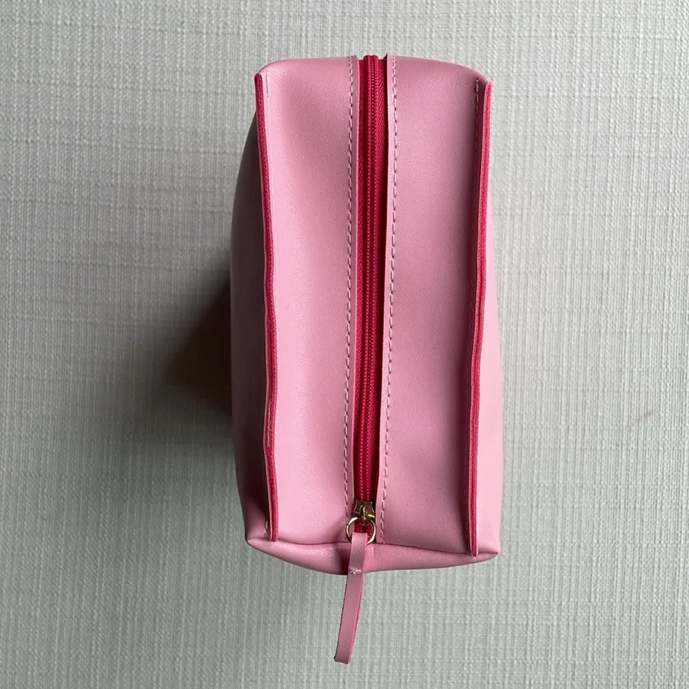 Shiseido pink cosmetics bag